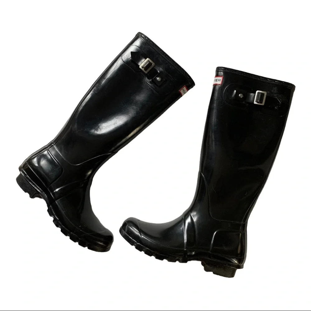 Hunter Black Winter and Rain Boots sz 37